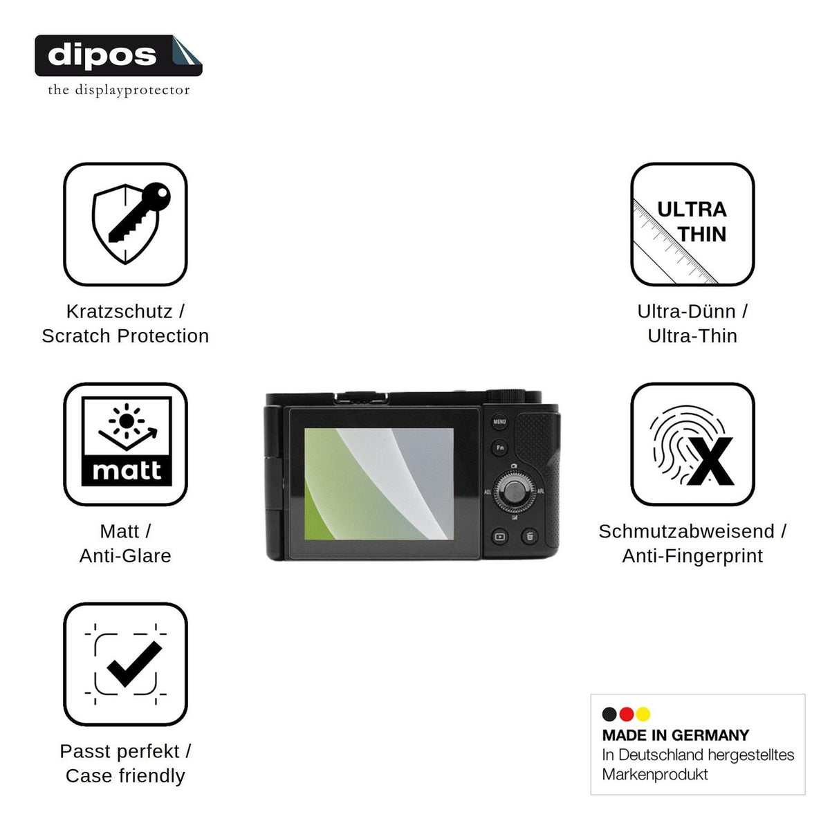 4x Screen Protector for AgfaPhoto Realishot C130 Protection Anti Glare dipos