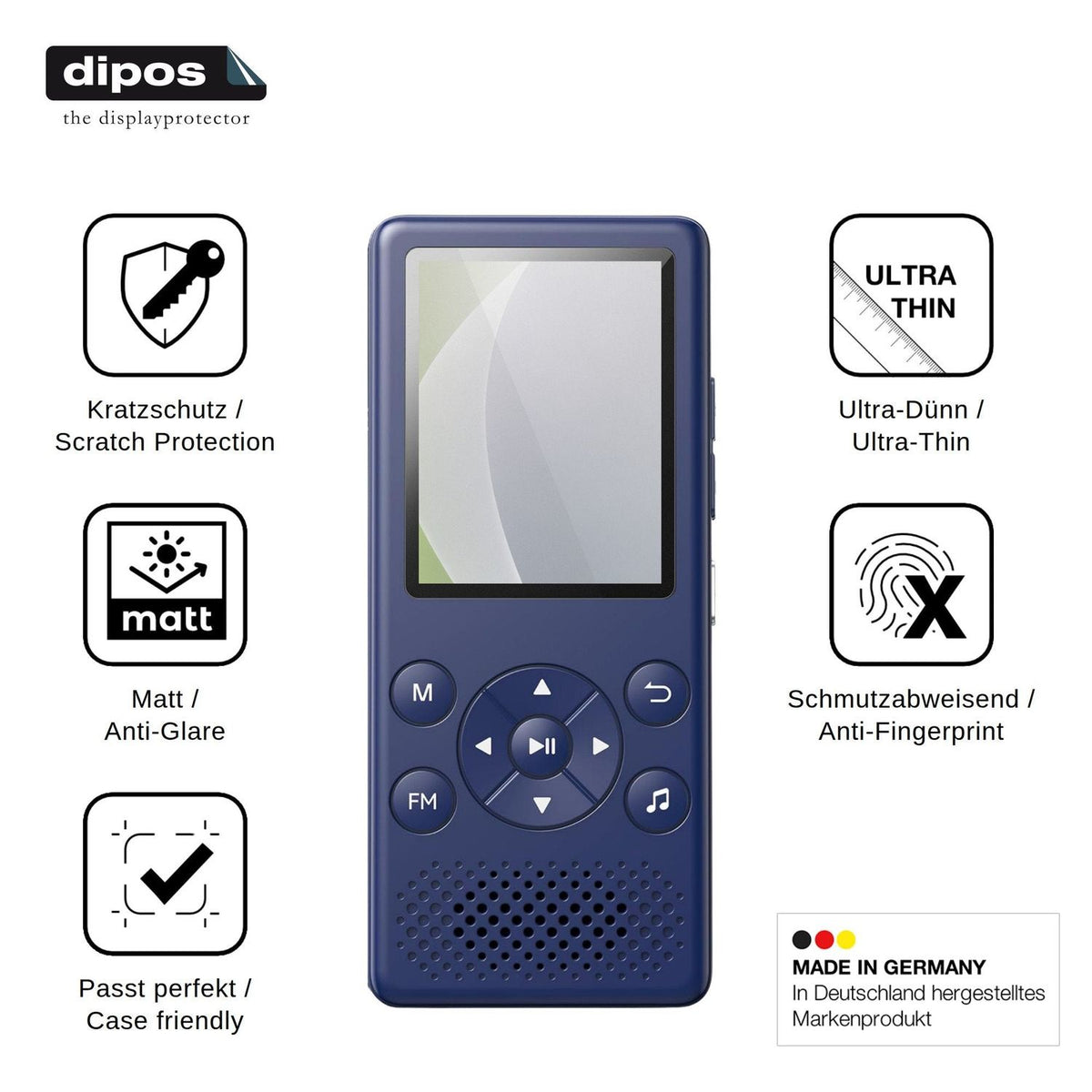 4x Screen Protector for AGPTEK M5X Protection Anti Glare dipos