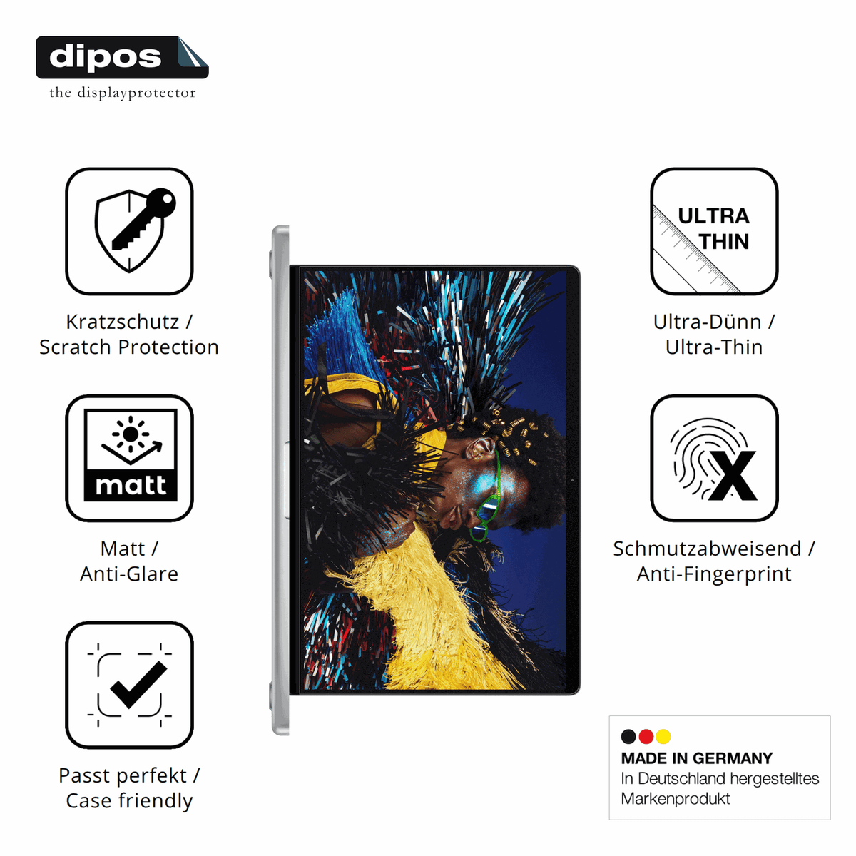 Displayschutz hergestellt in Deutschland, h�chste Qualit�t made in Germany