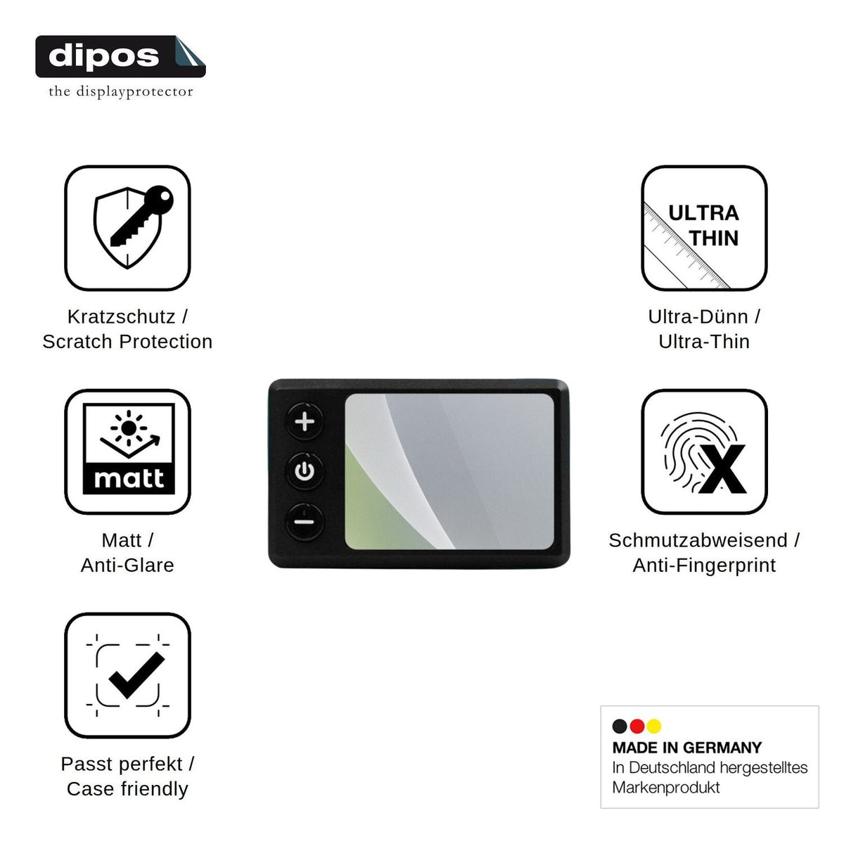 4x Screen Protector for Bassadoro Lenker Display S E Protection Anti Glare dipos