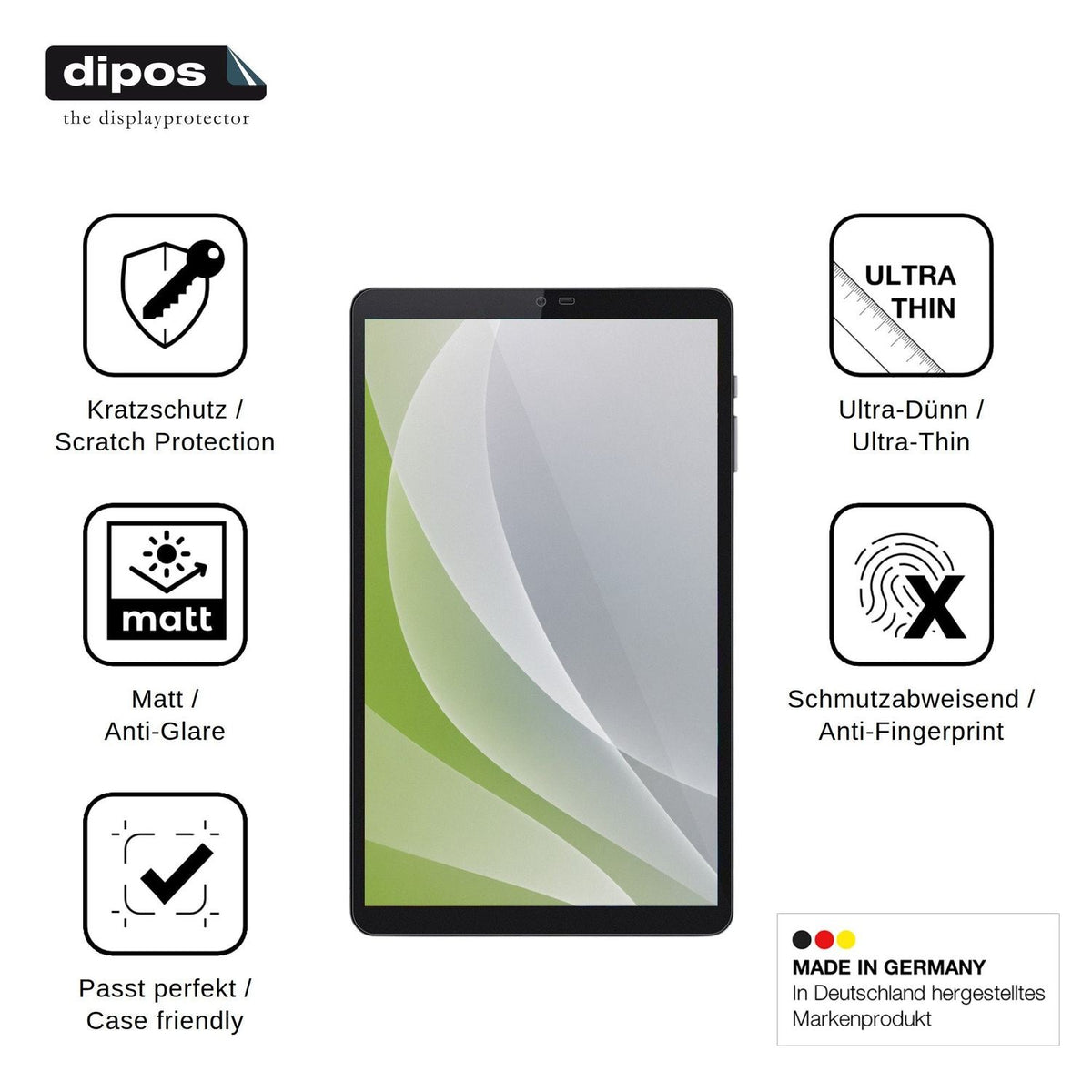 2x Screen Protector for Crelander Tab-001 Protection Anti Glare dipos