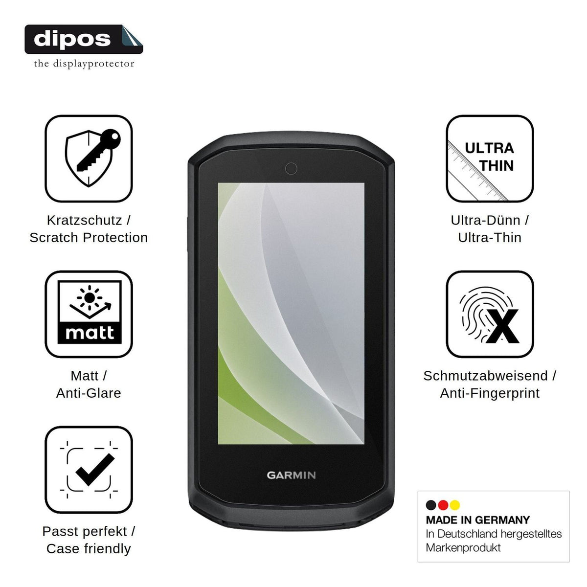 2x Screen Protector for Garmin Edge Explore 3 Protection Anti Glare dipos