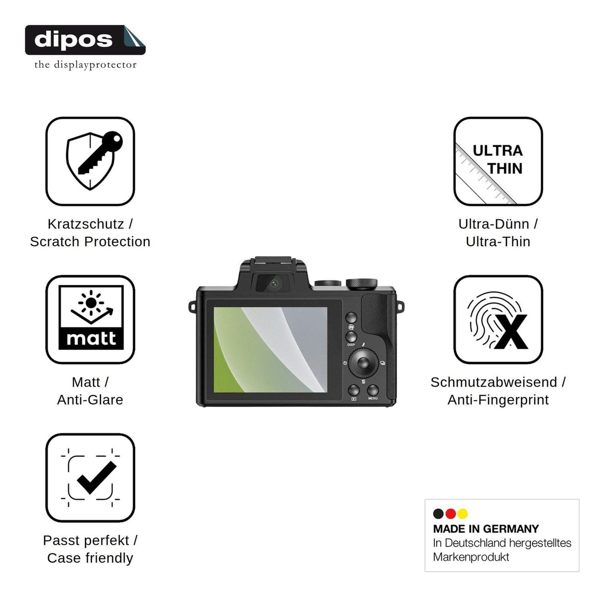 4x Screen Protector for HKOORLAMULS DC226 Protection Anti Glare dipos