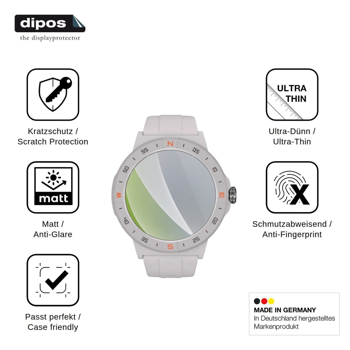6x Screen Protector for Honor Choice Watch 2 Epic Protection Anti Glare dipos