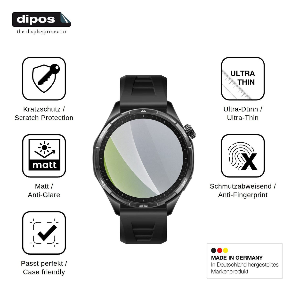 6x Screen Protector for Honor Watch 6 Pro Protection Anti Glare dipos