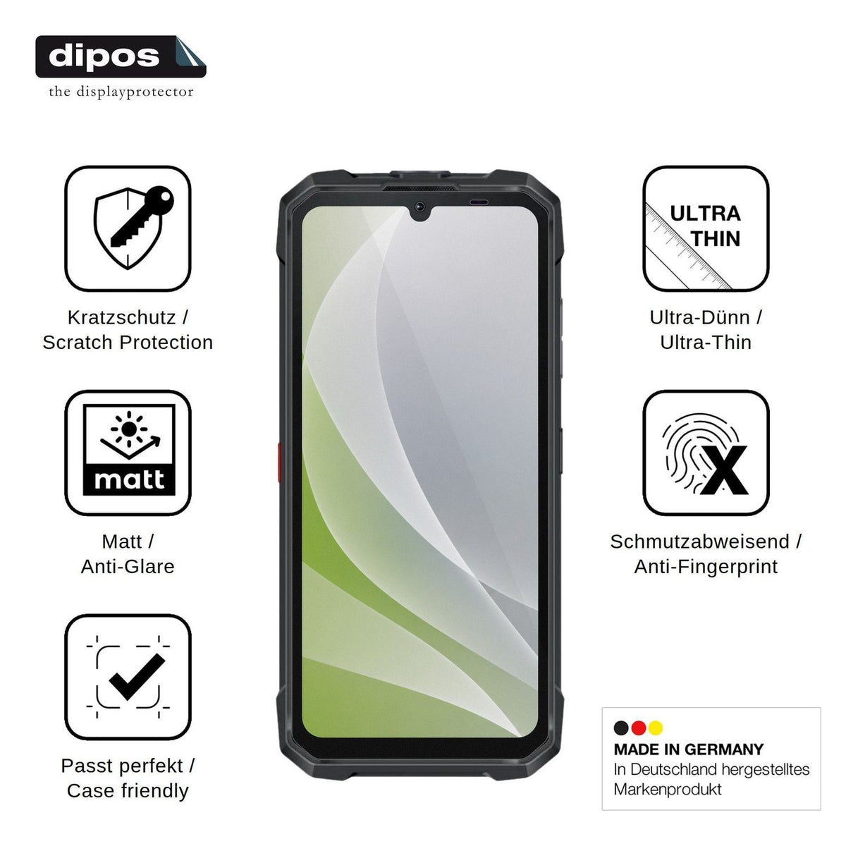 4x Screen Protector for Hotwav Hyper 8E Protection Anti Glare dipos