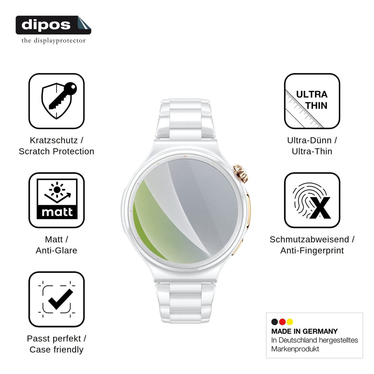 6x Screen Protector for Huawei Watch 6 Pro Protection Anti Glare dipos