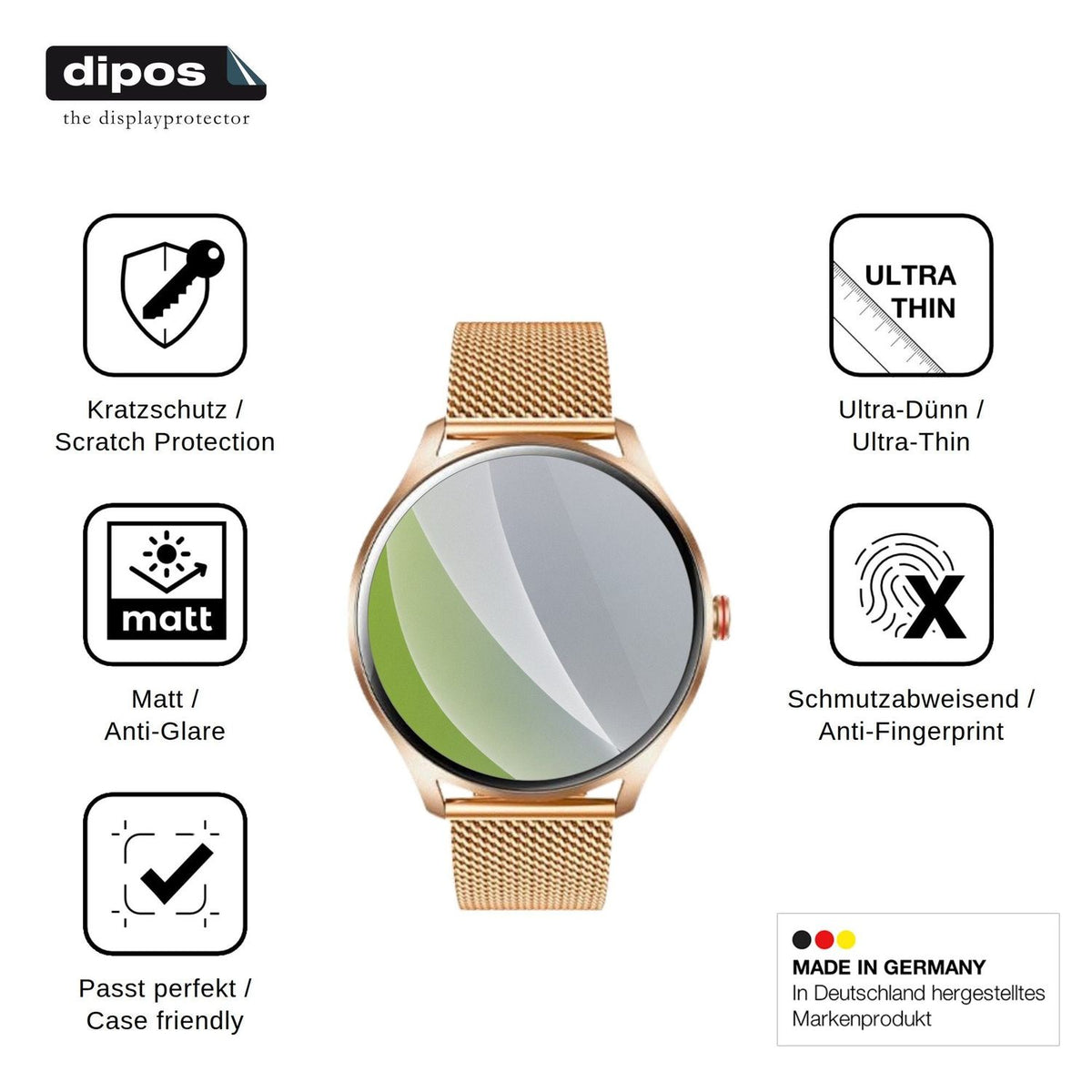 6x Screen Protector for idomars 68or Protection Anti Glare dipos
