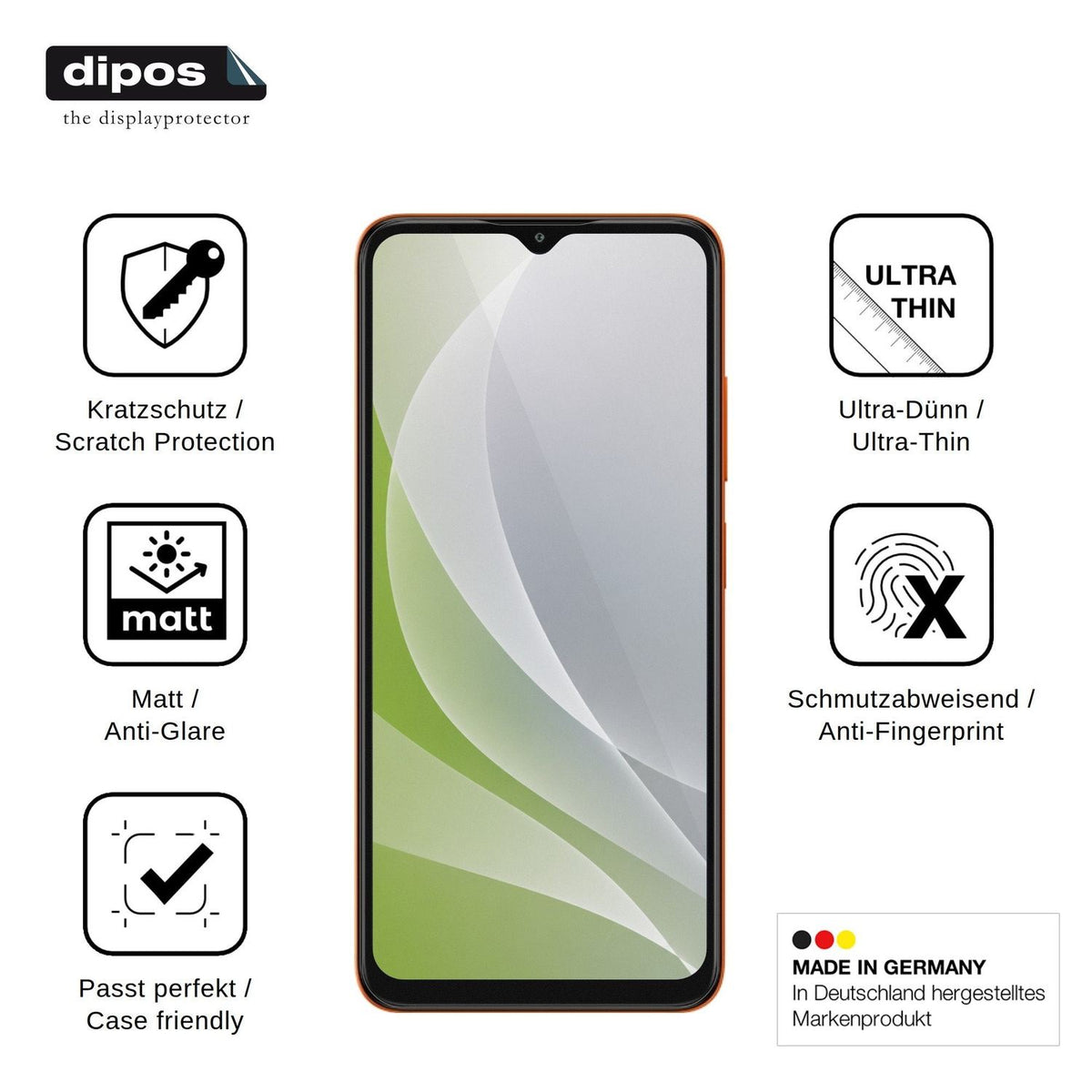 4x Screen Protector for Itel A300C Protection Anti Glare dipos