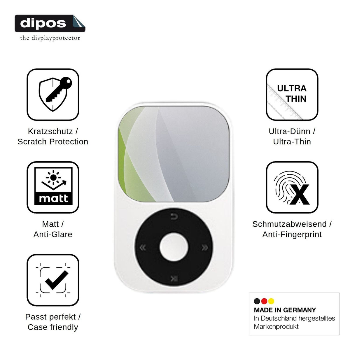 4x Screen Protector for Shanling Q II Protection Anti Glare dipos