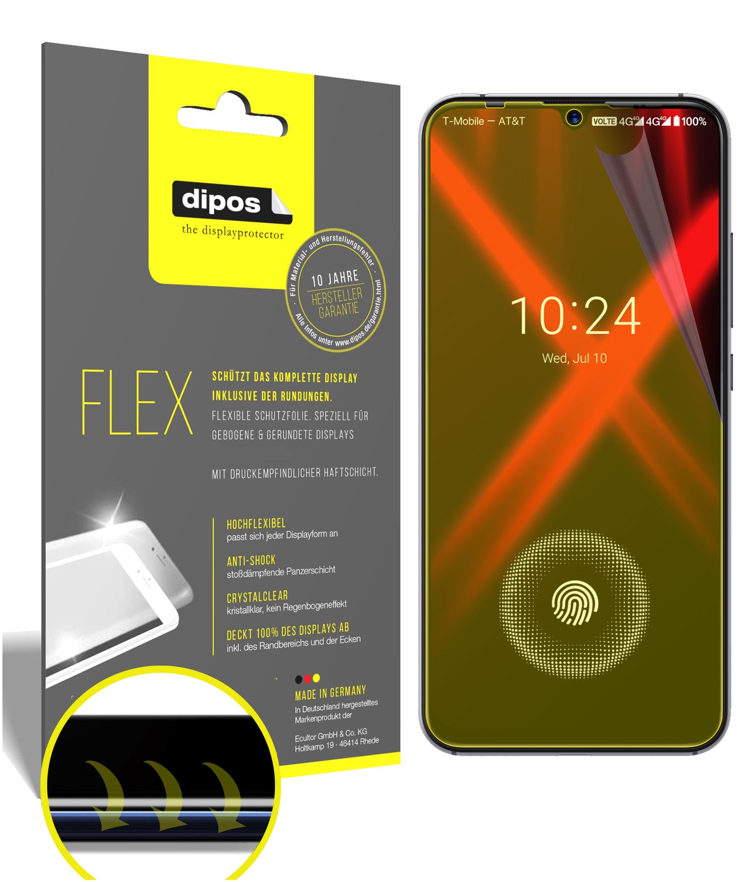 3D Full Cover Displayschutzfolie: Case-freundlicher Schutz mit perfekter Passform für dein Display.