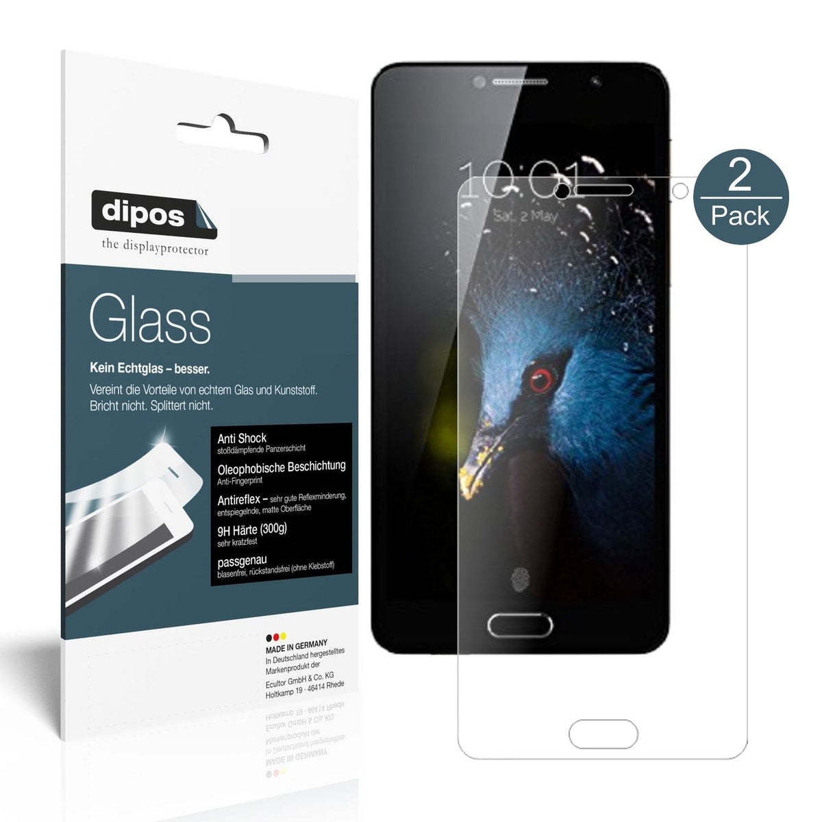 dipos 2x 9H Matte Screen Protector for TCL Flash Plus 2