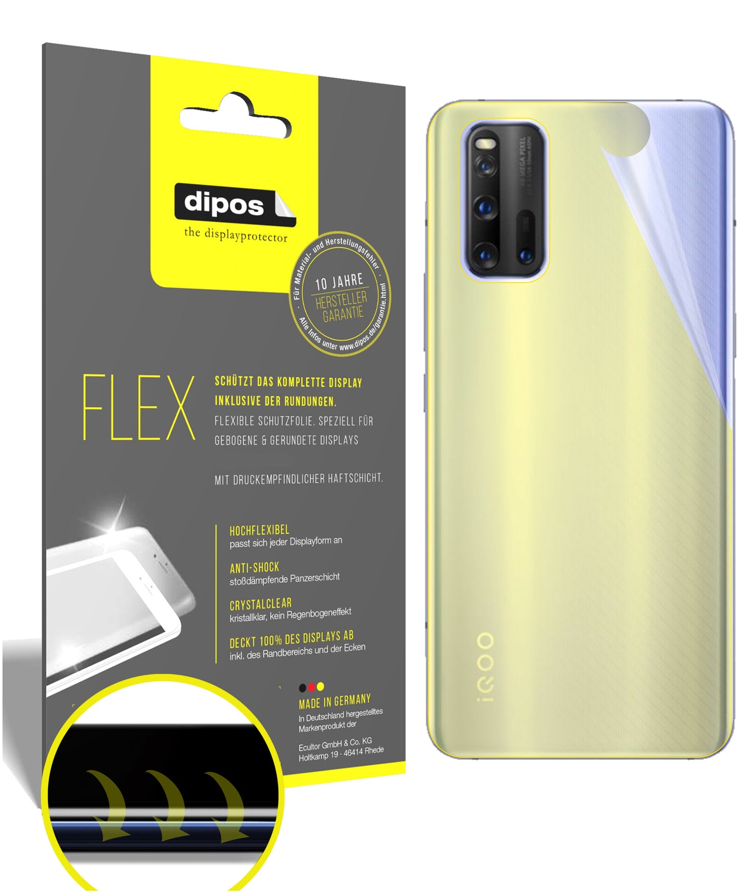 3D Full Cover Displayschutzfolie: Case-freundlicher Schutz mit perfekter Passform für dein Display.