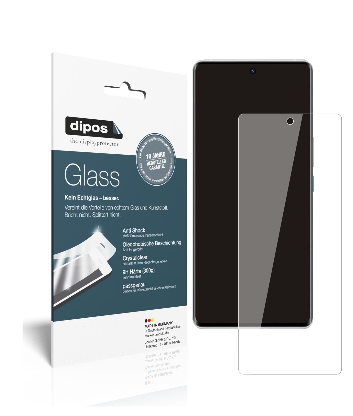 Perfekte Passform und ultimative Qualität: Unser 9H Panzerglas bietet Schutz für Vivo-iQOO 8 Pro