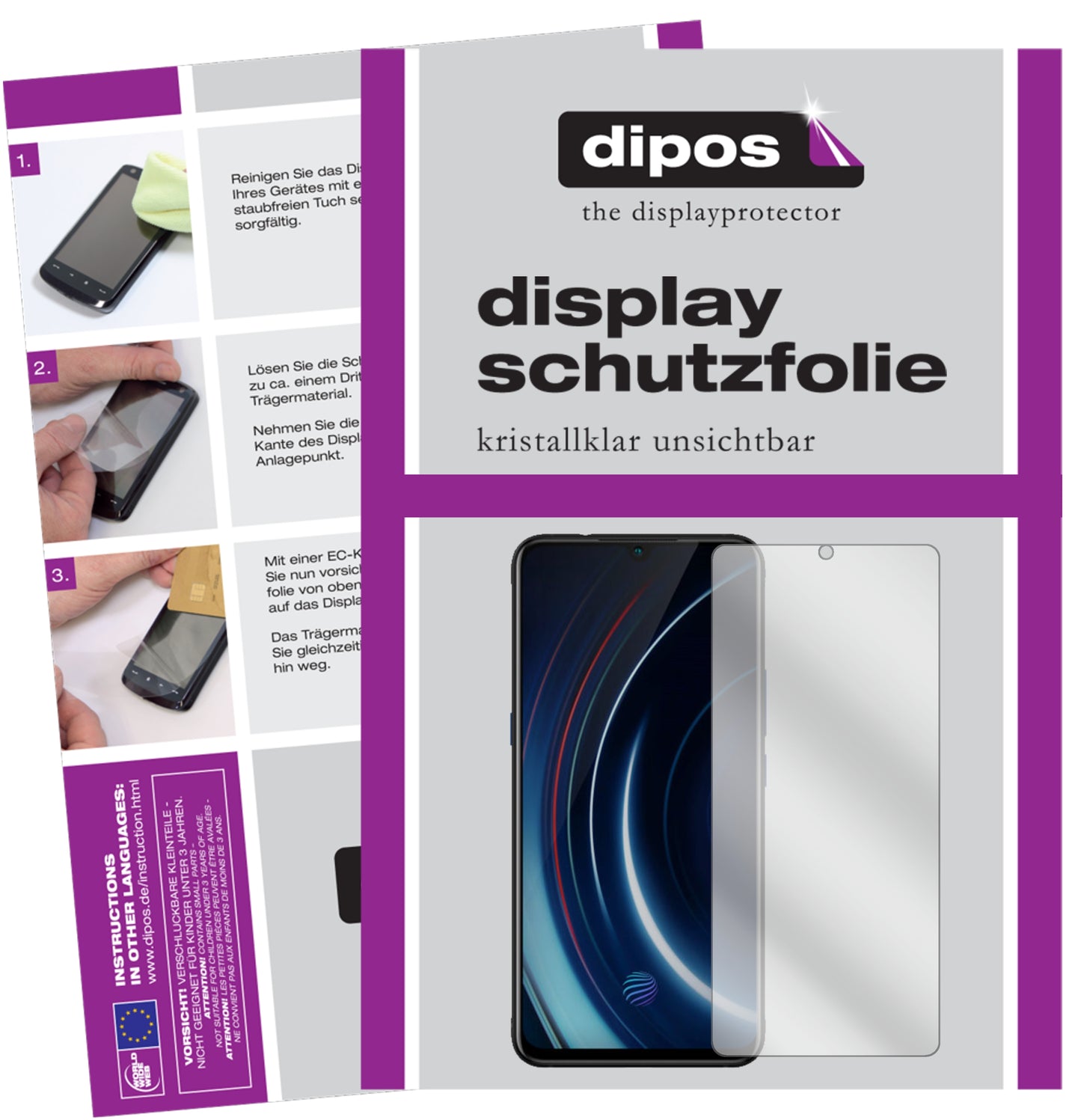 Kristallklare, dünne Schutzfolie: Kratzfest & passgenau für Vivo-IQOO Neo