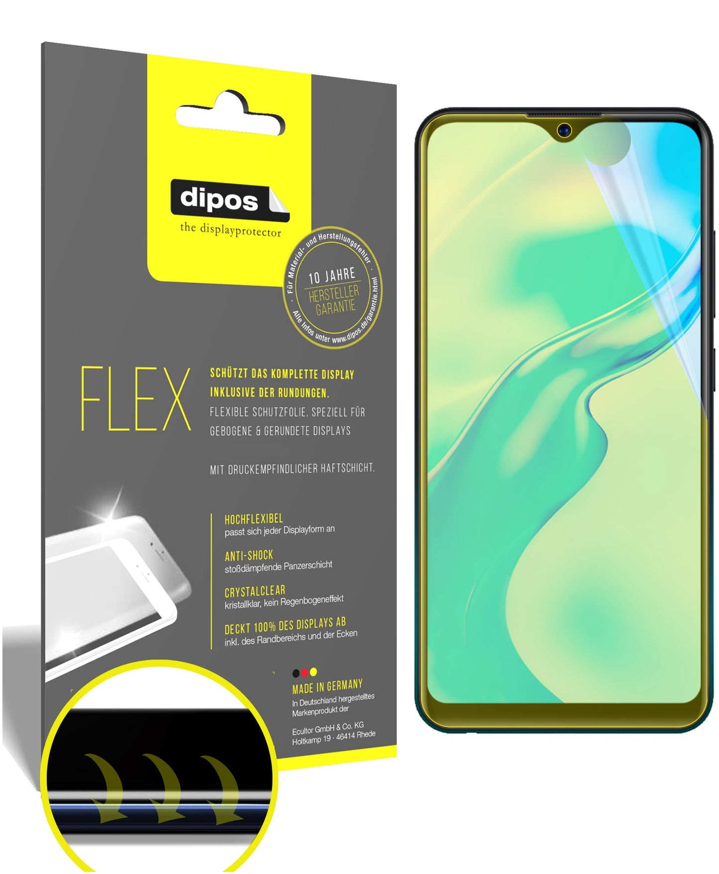 3D Full Cover Displayschutzfolie: Case-freundlicher Schutz mit perfekter Passform für dein Display.