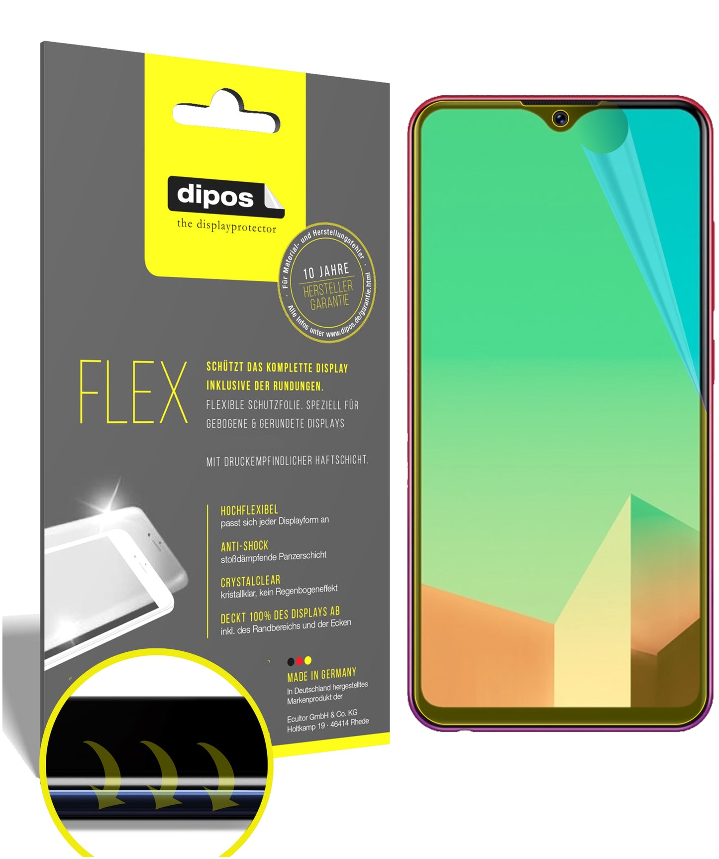 3D Full Cover Displayschutzfolie: Case-freundlicher Schutz mit perfekter Passform für dein Display.