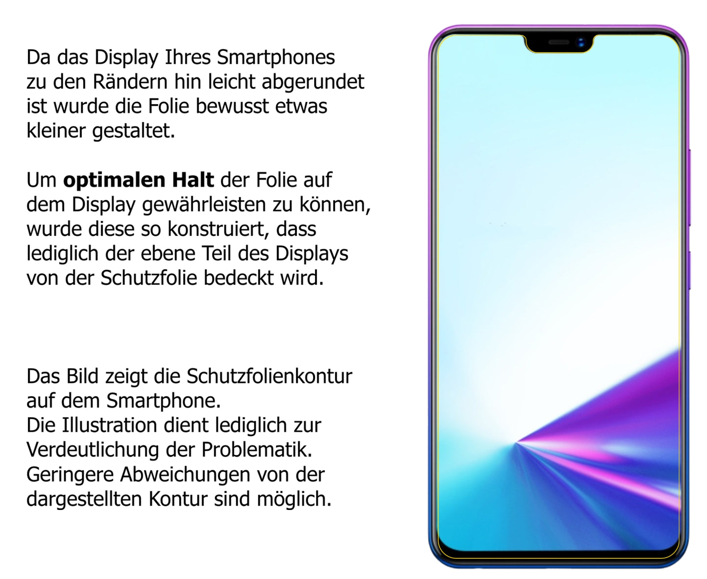 4x Schutzfolie matt für Vivo Z3x Display-Schutzfolie