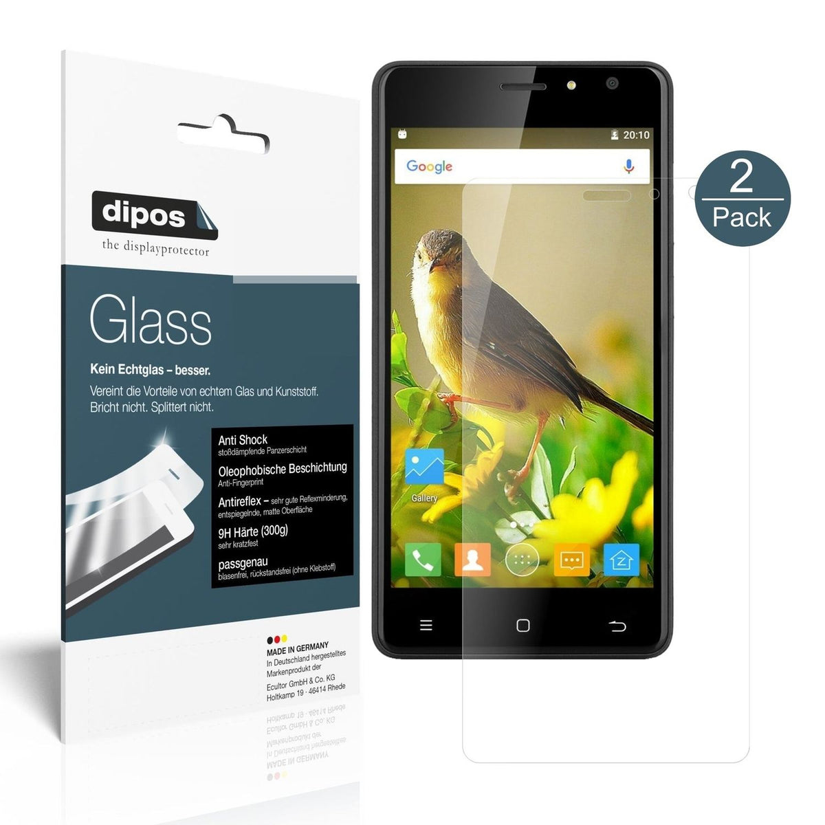 dipos 2x 9H Matte Screen Protector for ZOPO C2
