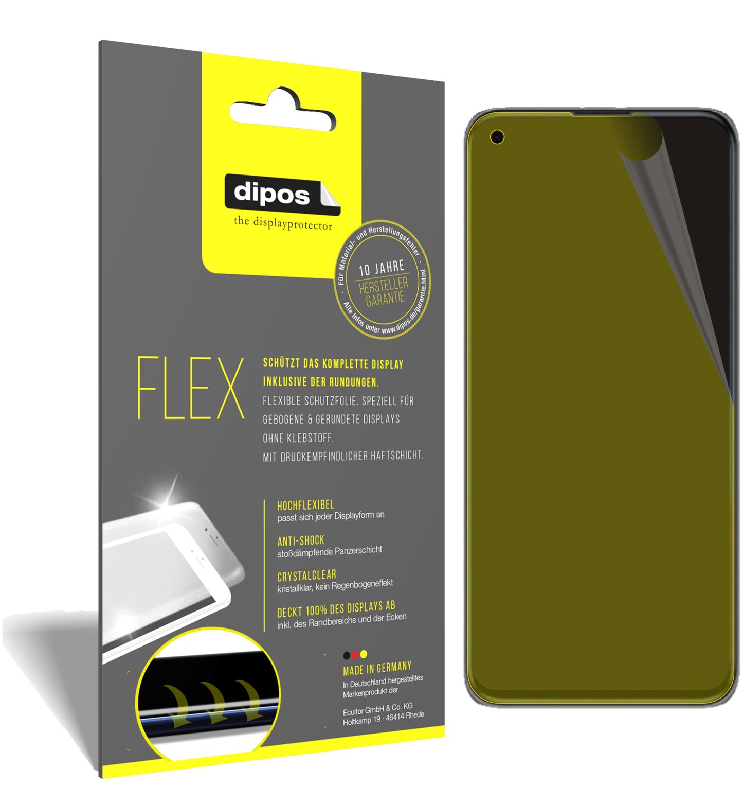 3D Full Cover Displayschutzfolie: Case-freundlicher Schutz mit perfekter Passform für dein Display.