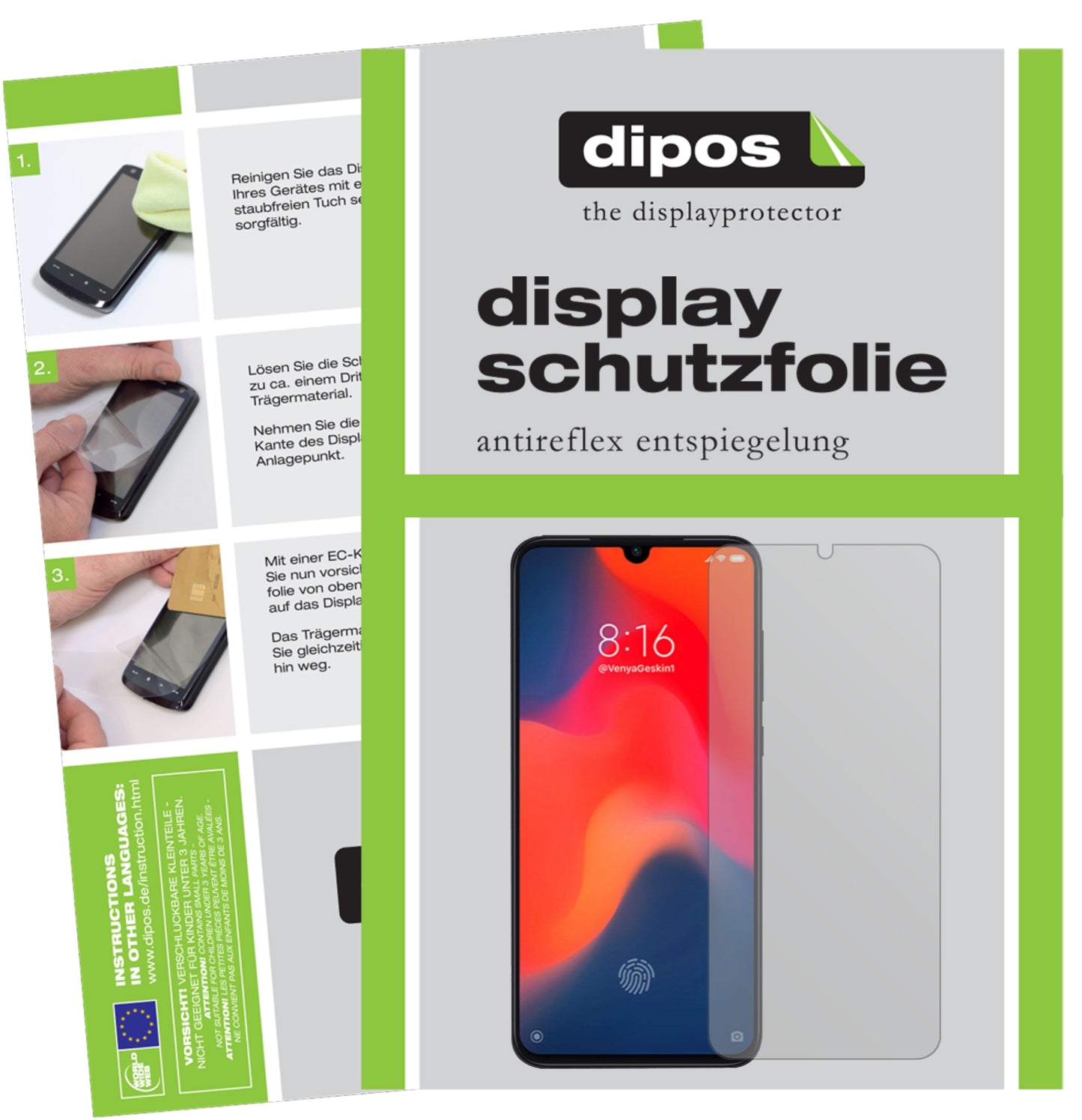 Mattes Panzerglas: Entspiegelte, dünne Folie, Fingerabdruckresistenz und Bildschirmschutz für Xiaomi-Mi 9 Pro