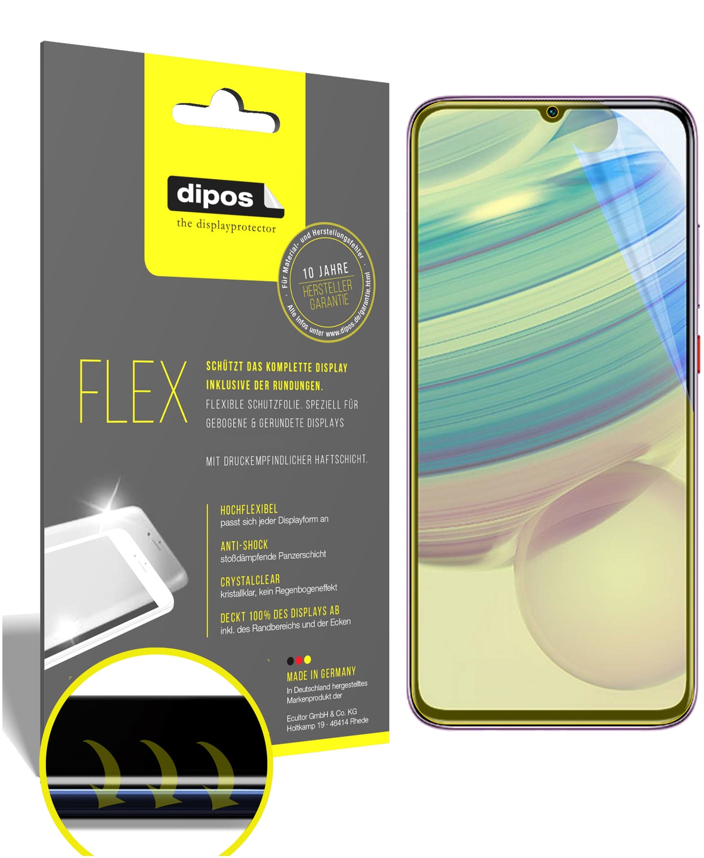 3D Full Cover Displayschutzfolie: Case-freundlicher Schutz mit perfekter Passform für dein Display.