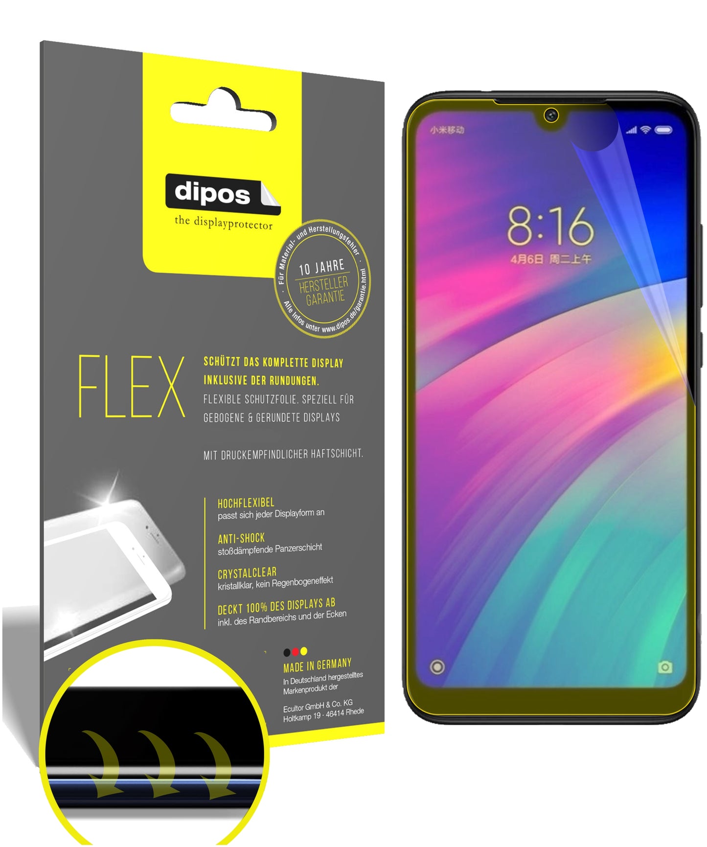 3D Full Cover Displayschutzfolie: Case-freundlicher Schutz mit perfekter Passform für dein Display.