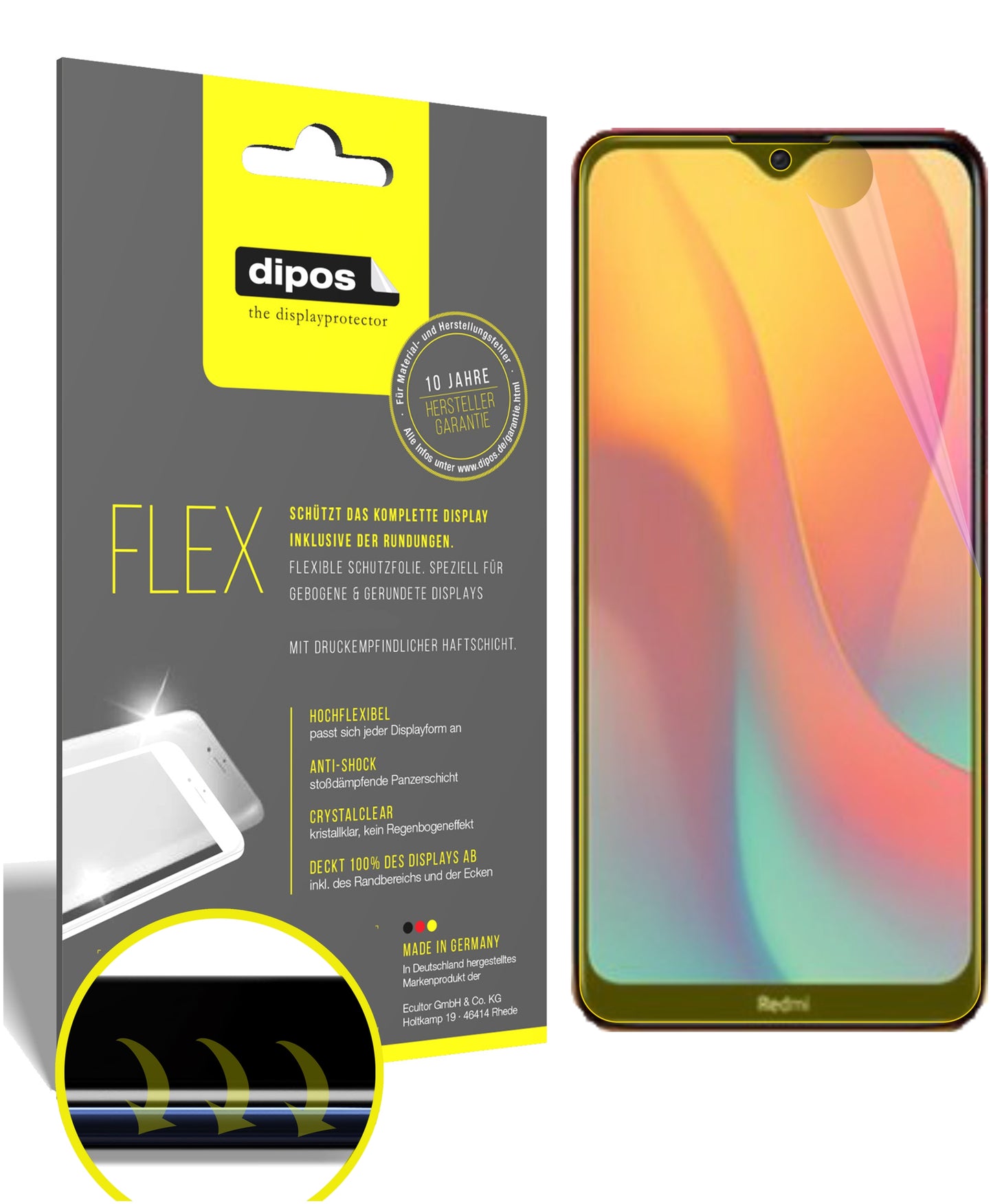 3D Full Cover Displayschutzfolie: Case-freundlicher Schutz mit perfekter Passform für dein Display.