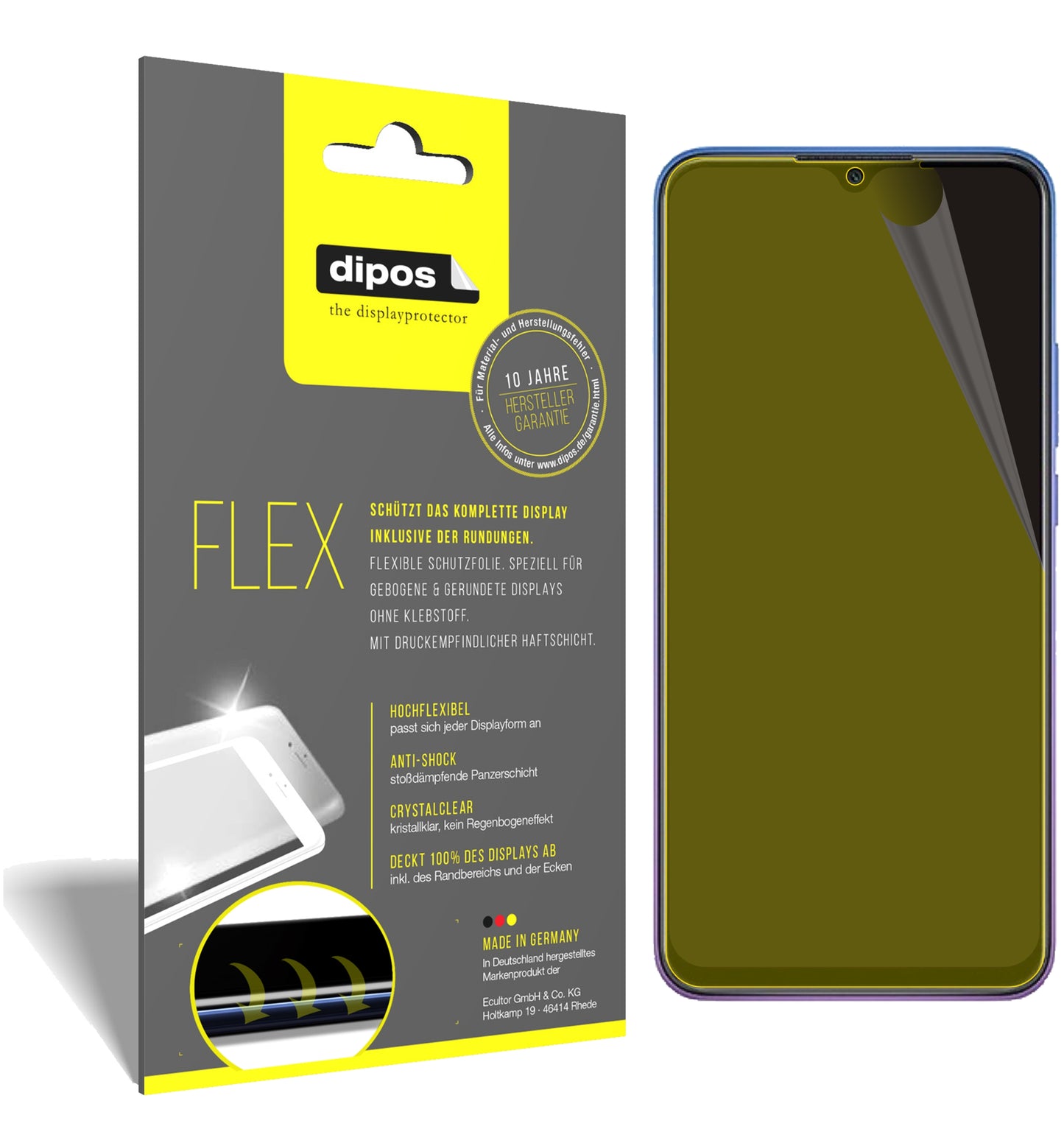 3D Full Cover Displayschutzfolie: Case-freundlicher Schutz mit perfekter Passform für dein Display.