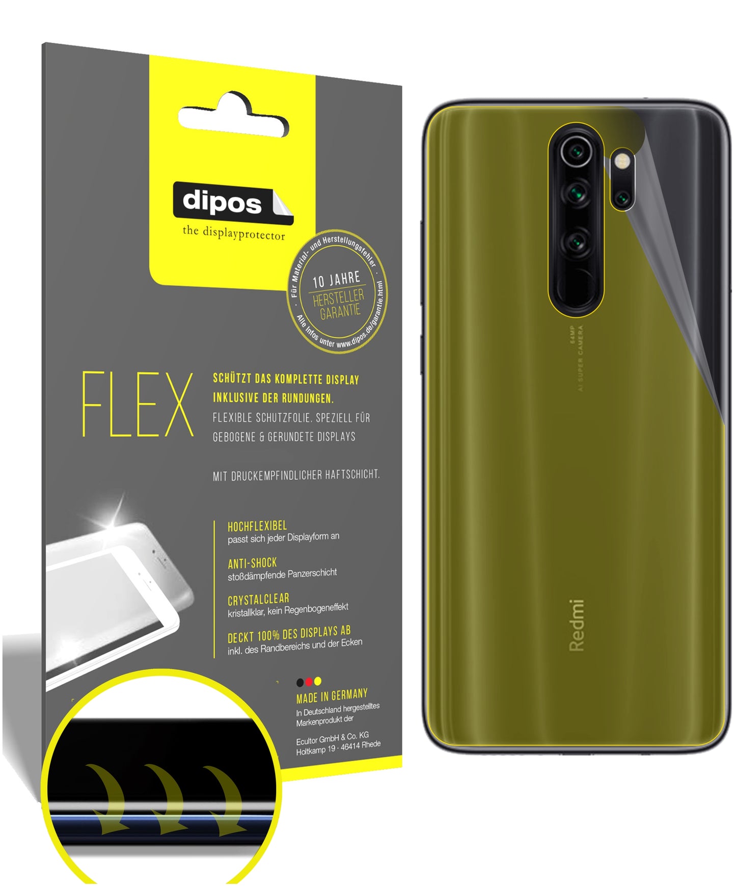 3D Full Cover Displayschutzfolie: Case-freundlicher Schutz mit perfekter Passform für dein Display.