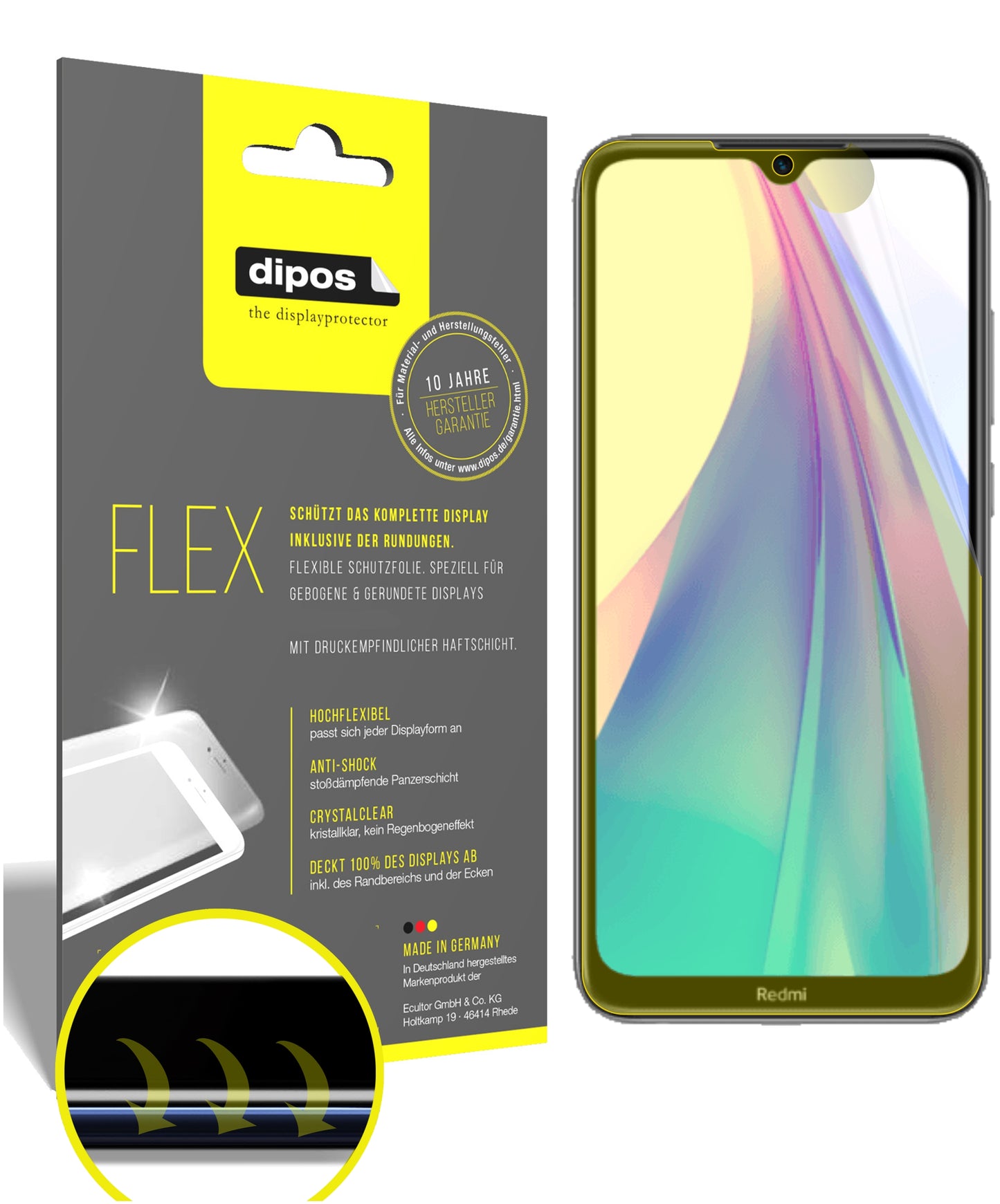 3D Full Cover Displayschutzfolie: Case-freundlicher Schutz mit perfekter Passform für dein Display.
