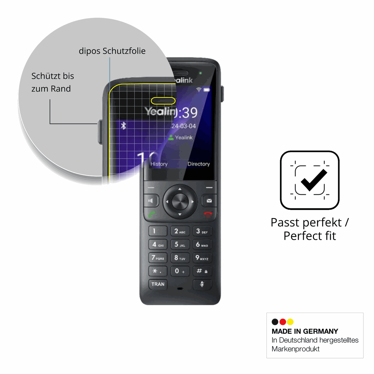 2x 3D Full Cover Screen Protector for AX83H W78H