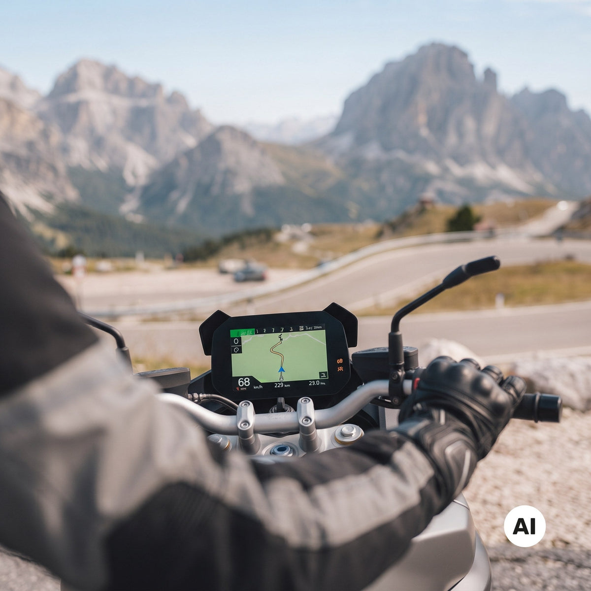 Motorcycle Screen Protectors – AI-generated illustrative image