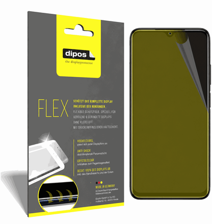 2x Screen Protector for Xiaomi Redmi 9T Protective Film covers 100% dipos Flex