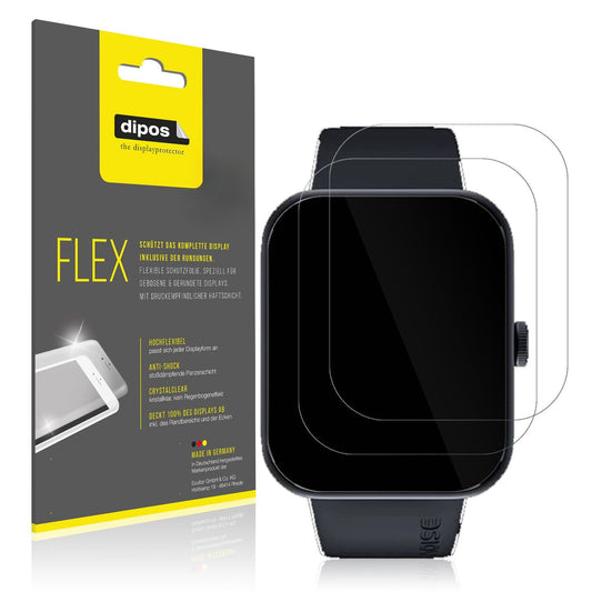 2x Screen Protector for Noise ColorFit Pulse Go Buzz Protective Film covers 100%