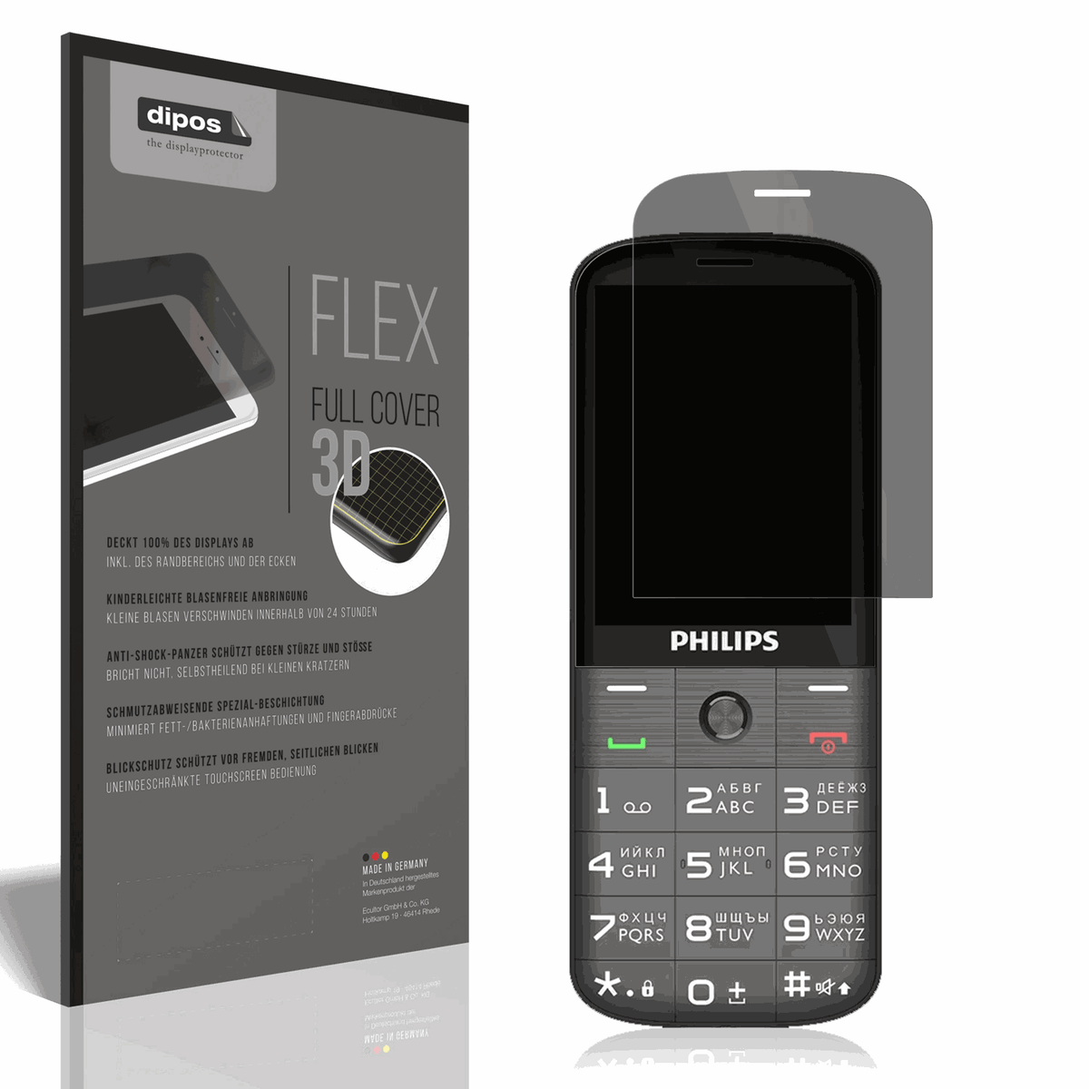 Full Cover Privacy Film for Philips Xenium E227 Screen Protector Anti-Shock