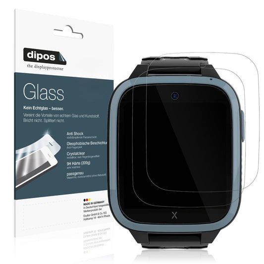 2x Screen Protector for Xplora XGO3 Kinder-Smartwatch Flexible Glass 9H dipos
