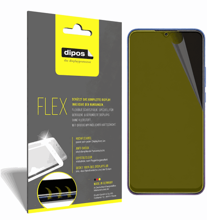 2x Screen Protector for Xiaomi Redmi 9 Prime Protective Film covers 100% dipos