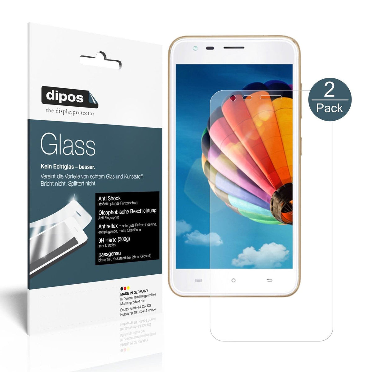 2x Screen Protector for Hafury Mix matte Flexible Glass 9H dipos