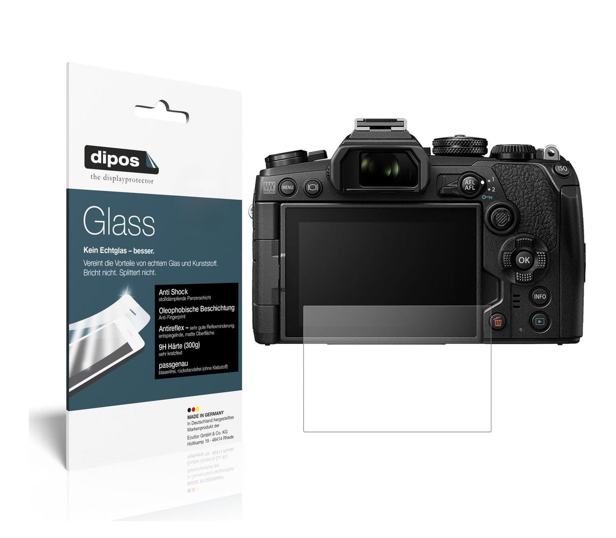 2x 9H Matte Screen Protector for Olympus OM-D E-M1 Mark III – Anti-Glare, Shatterproof