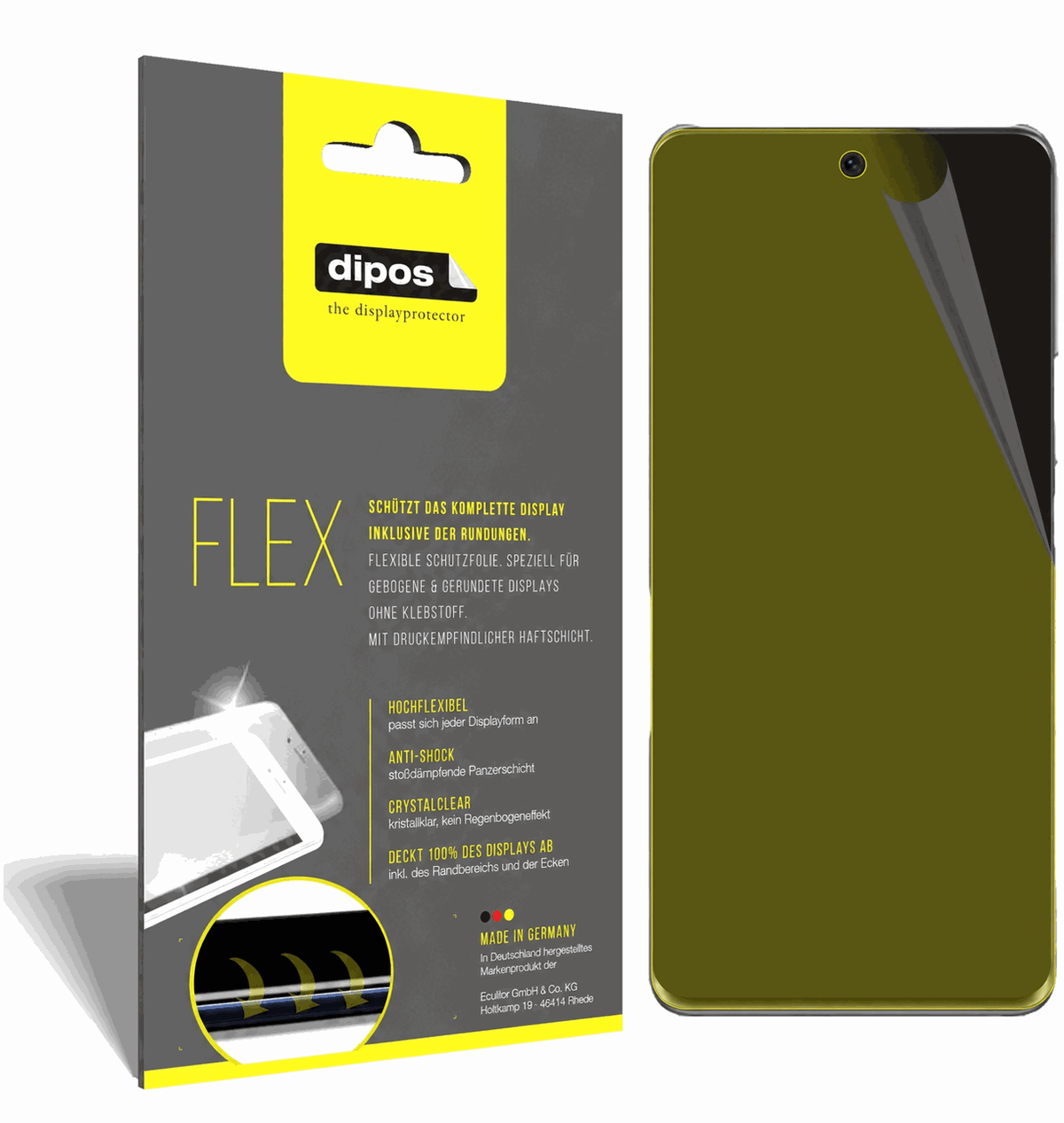 2x Full Cover Screen Protector for Honor 60 – Covers Curved Edges | dipos