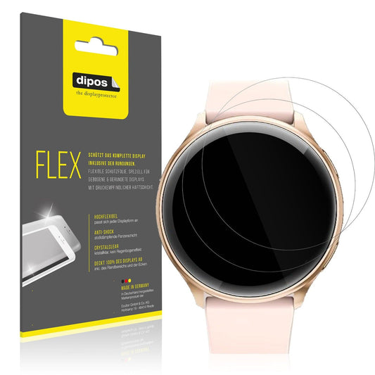 dipos FLEX 2x Clear Screen Protector for RUXINGX G35 1.32 Zoll Smartwatch
