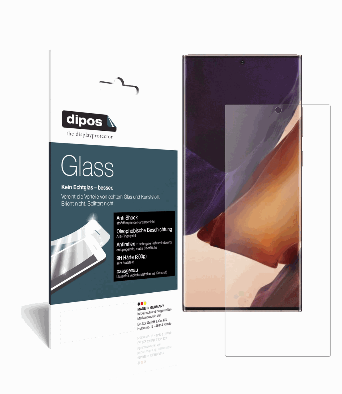 9H Matte Screen Protector for Samsung Galaxy Note 20 5G – Anti-Glare, Shatterproof | dipos