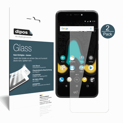 2x Screen Protector for Wiko Upulse Flexible Glass 9H dipos