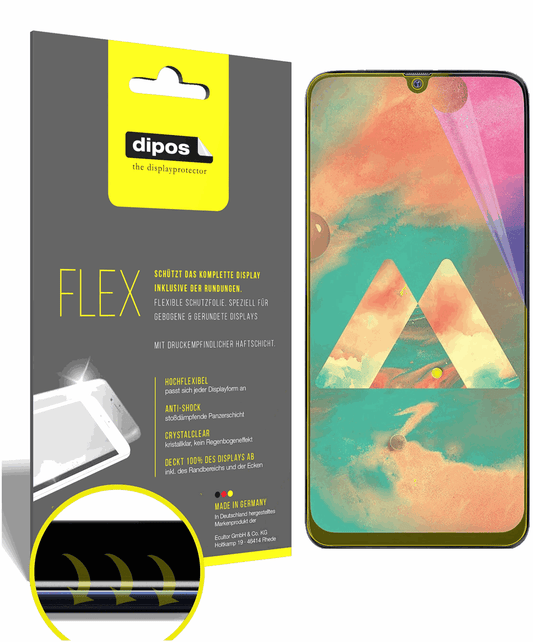 3x Full Cover Screen Protector for Samsung Galaxy M30 – Covers Curved Edges | dipos