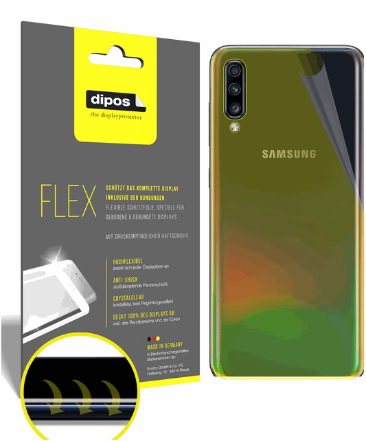 3x Full Cover Back Protector for Samsung Galaxy A70 – Covers Curved Edges | dipos