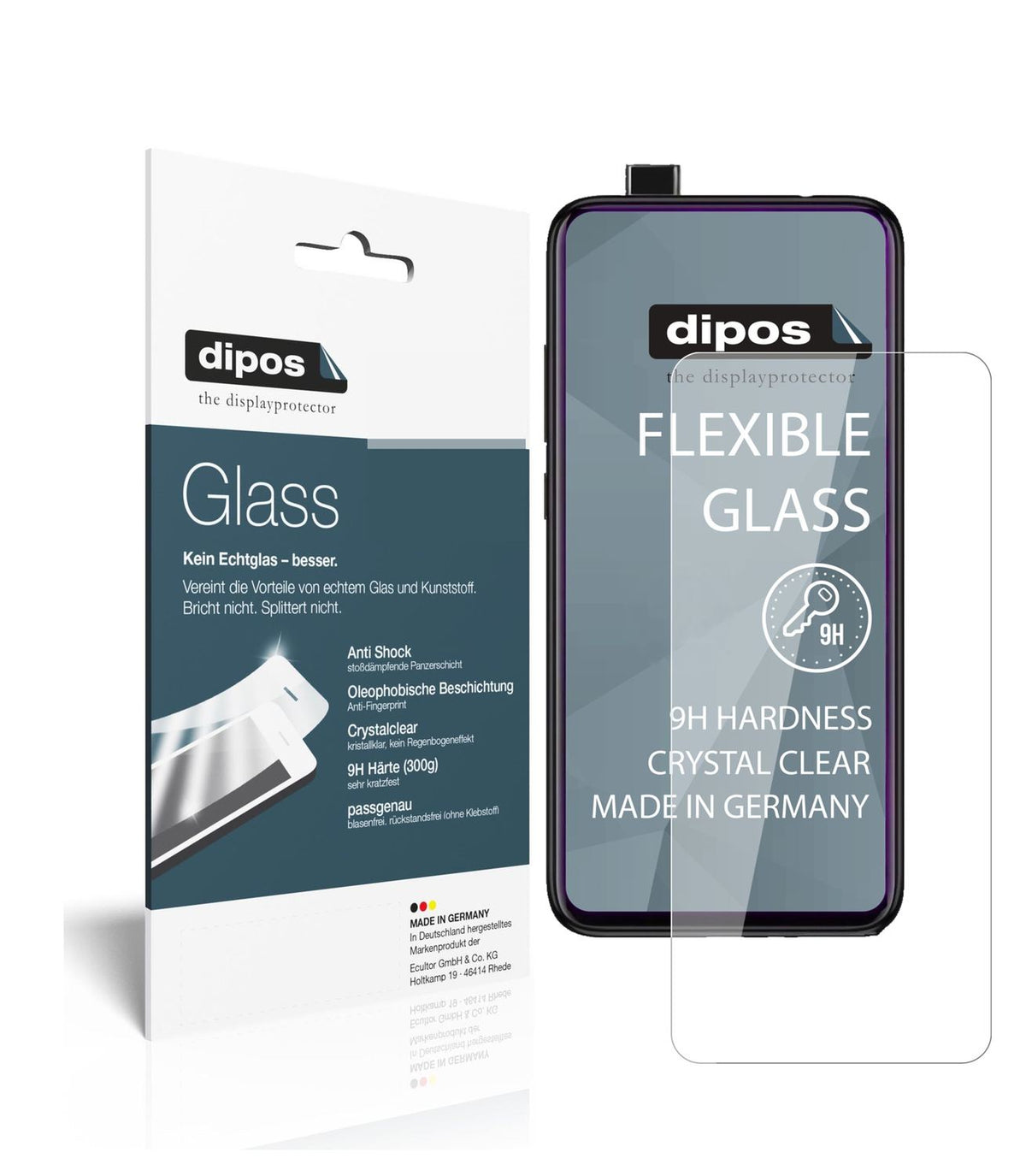 2x 9H Clear Screen Protector for Xiaomi Redmi K20 – Shatterproof, Crystal Clear | dipos