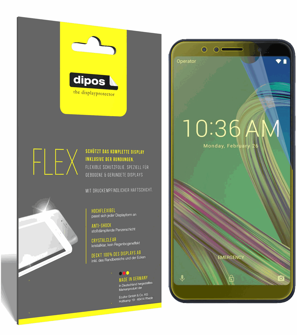 3x Screen Protector for Asus ZenFone Max M1 (ZB556KL) Protector Film covers 100%