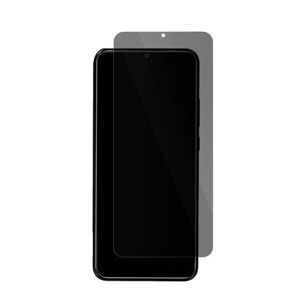 BLUS91 Pro mit aufgebrachter dipos Flex Schutzfolie, die seitliche Einblicke blockiert