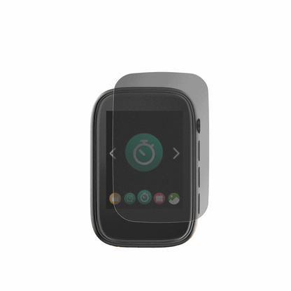 colorcoolA3 MP3-Player mit aufgebrachter dipos Flex Schutzfolie, die seitliche Einblicke blockiert